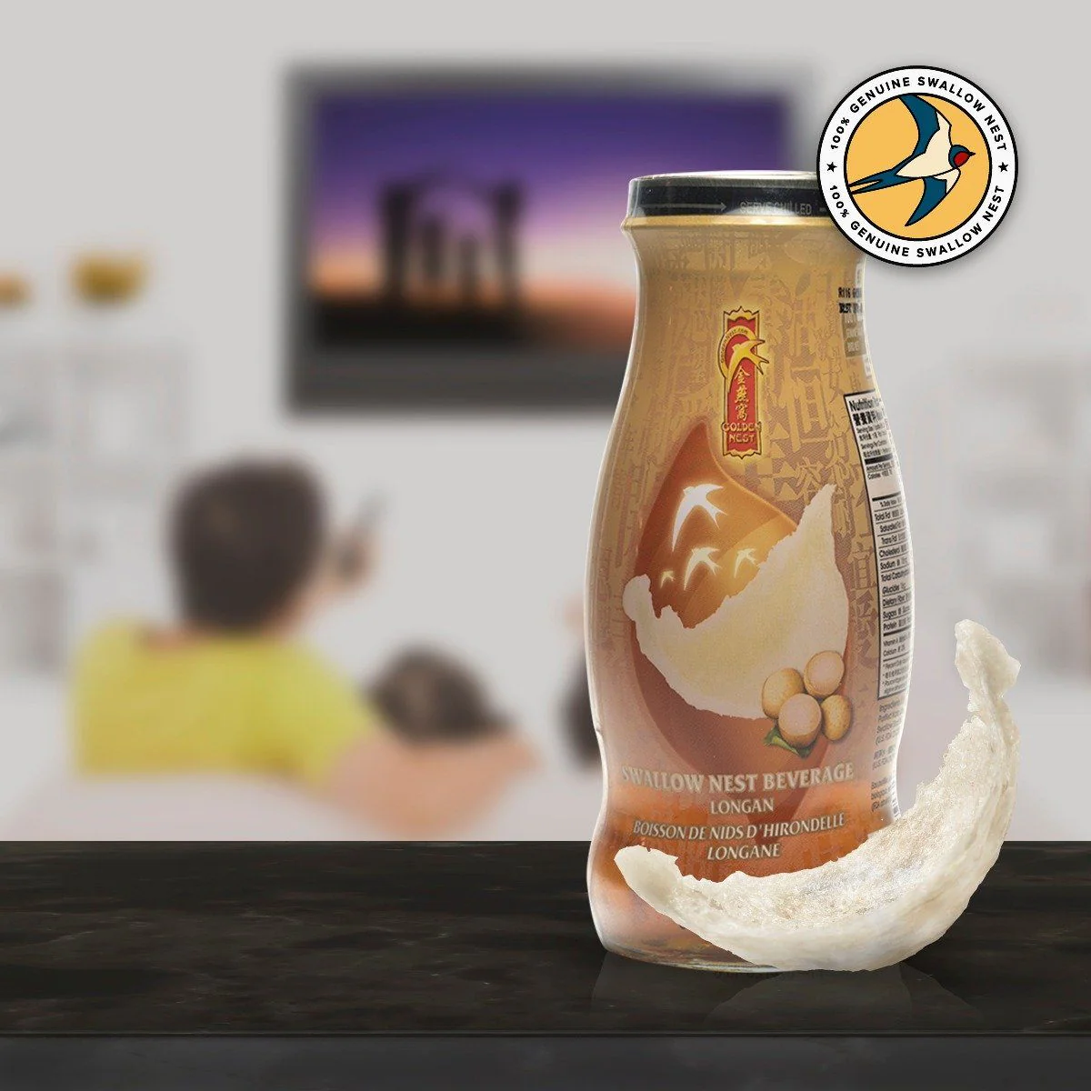 Premium Bird's Nest Drink - Longan -  6 or 12 Bottles x 240ml (8 oz.) - Image 5
