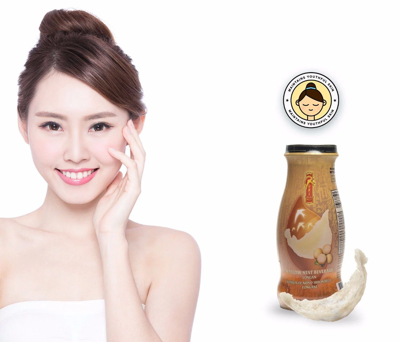 Premium Bird's Nest Drink - Longan -  6 or 12 Bottles x 240ml (8 oz.) - Image 8