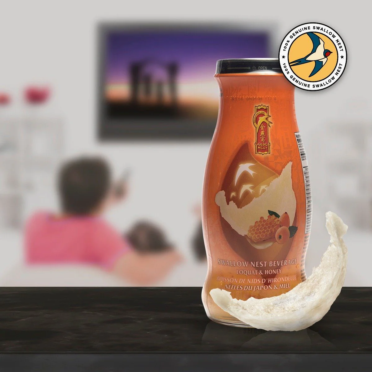 Premium Bird's Nest Drink - Loquat and Honey - 6 or 12 Bottles x 240ml (8 oz.) - Image 5