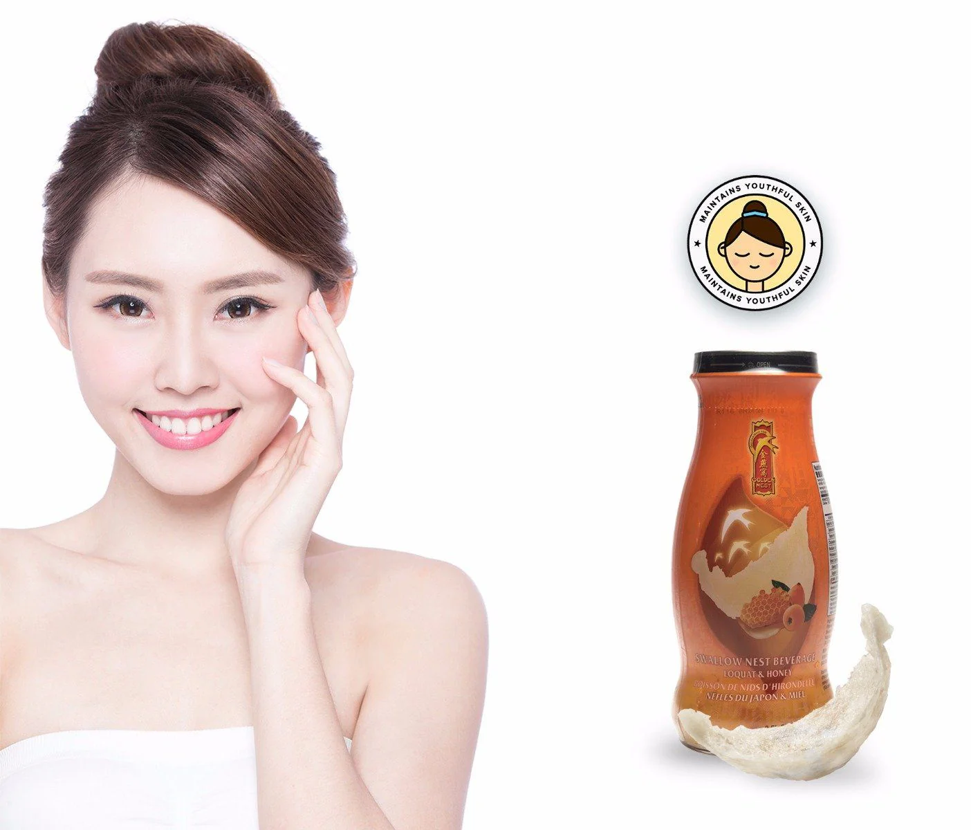 Premium Bird's Nest Drink - Loquat and Honey - 6 or 12 Bottles x 240ml (8 oz.) - Image 8