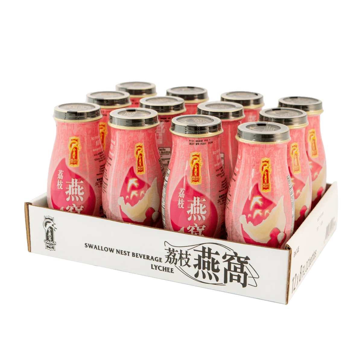 Premium Bird's Nest Drink - Lychee -  6 or 12 Bottles x 240ml (8 oz.) - Image 4