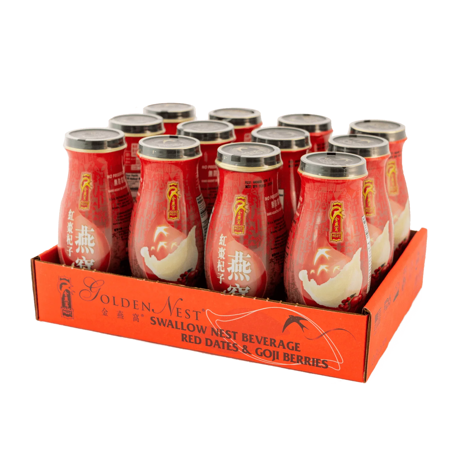 Premium Bird's Nest Drink - Red Dates & Goji Berries (6 or 12 Bottles x 240ml/8 oz) - Image 4