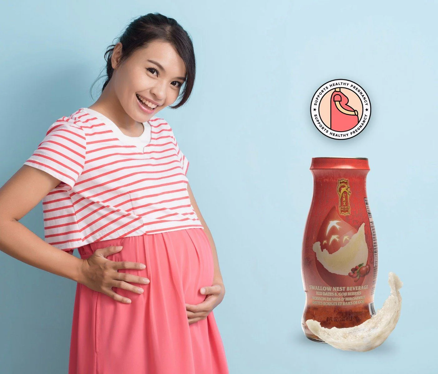 Premium Bird's Nest Drink - Red Dates & Goji Berries (6 or 12 Bottles x 240ml/8 oz) - Image 7