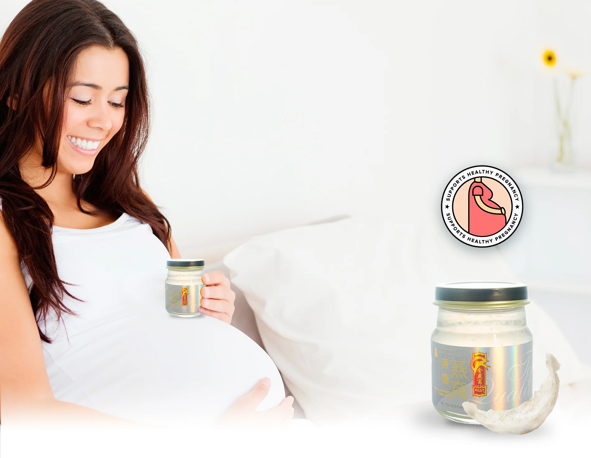 Golden Nest Gift Pack Premium Bird’s Nest Soup - Sugar Free - 6 bottles x 75ml (2.5 oz.) + Free Chrysanthemum Bottle - Image 7