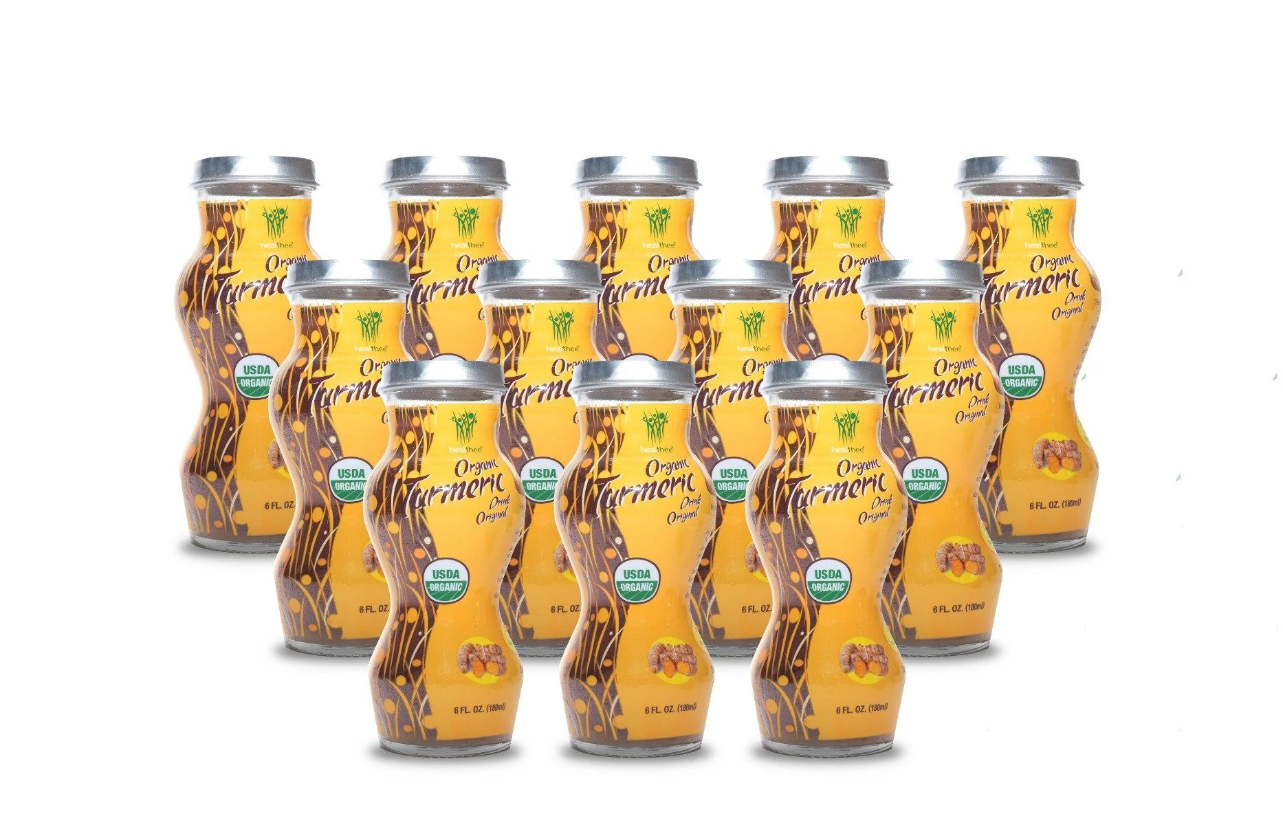 HEALTHEE Organic Turmeric Original - 6 or 12 bottles x 180 ml (6 oz.) - Image 3