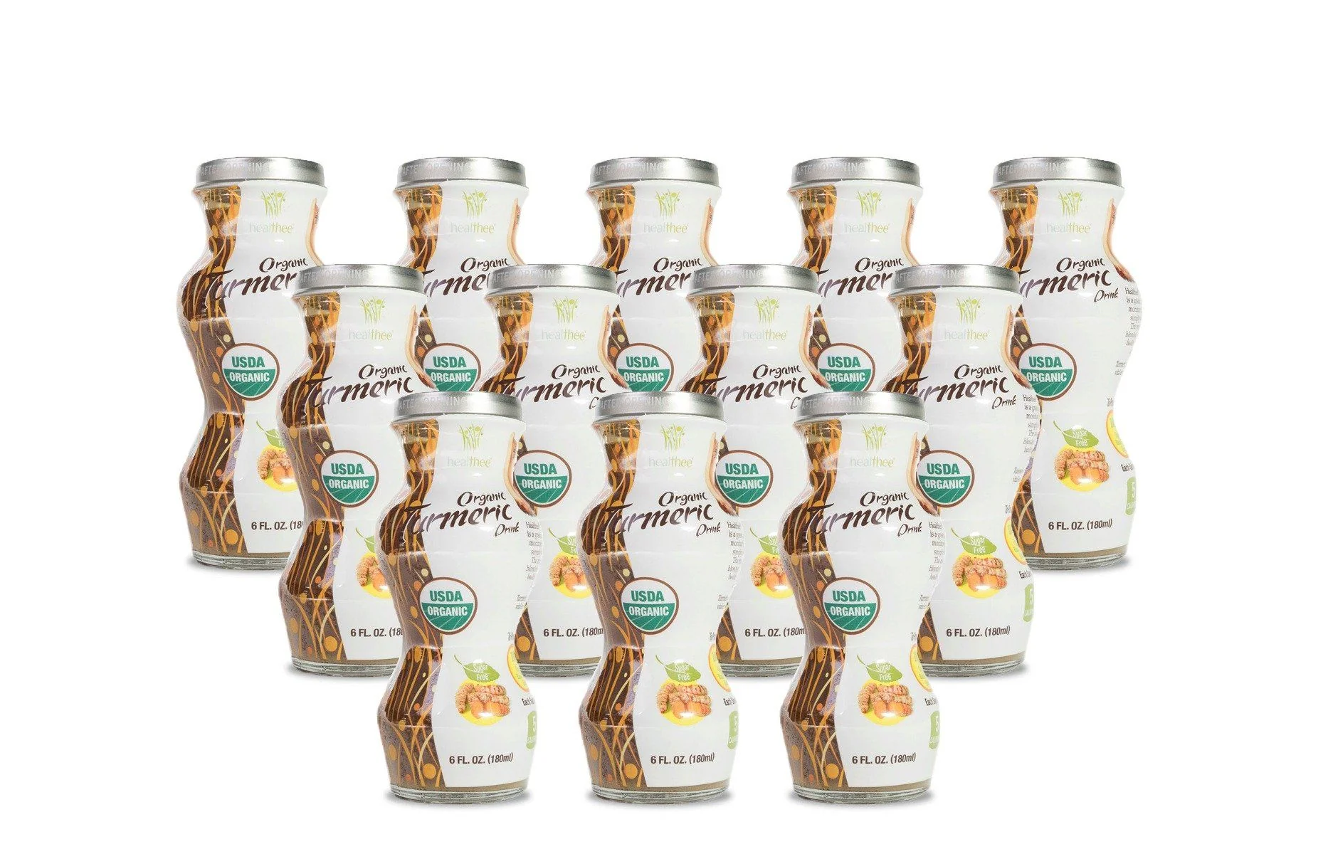 HEALTHEE Organic Turmeric Sugar-Free - 6 or 12 bottles x 180 ml (6 oz.) - Image 3